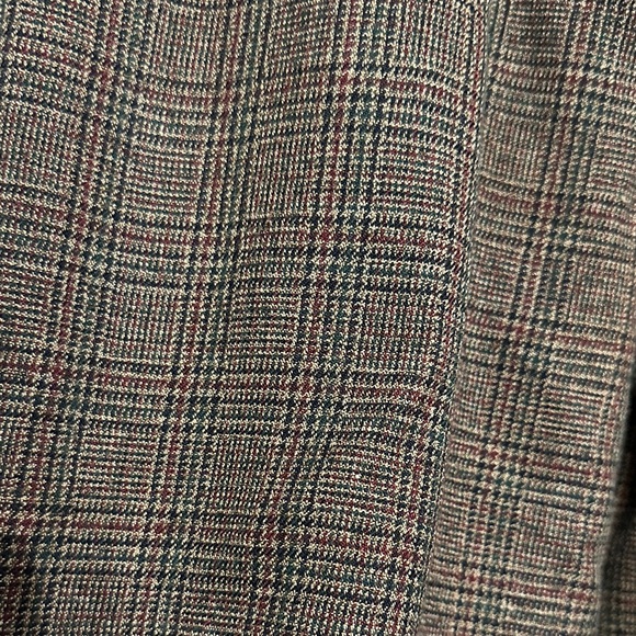 Briggs New York Men's Dark Brown Checkered Pants - Picture 2 of 4